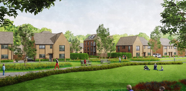 An artist’s impression of how the homes will look at Roe Wood Park
