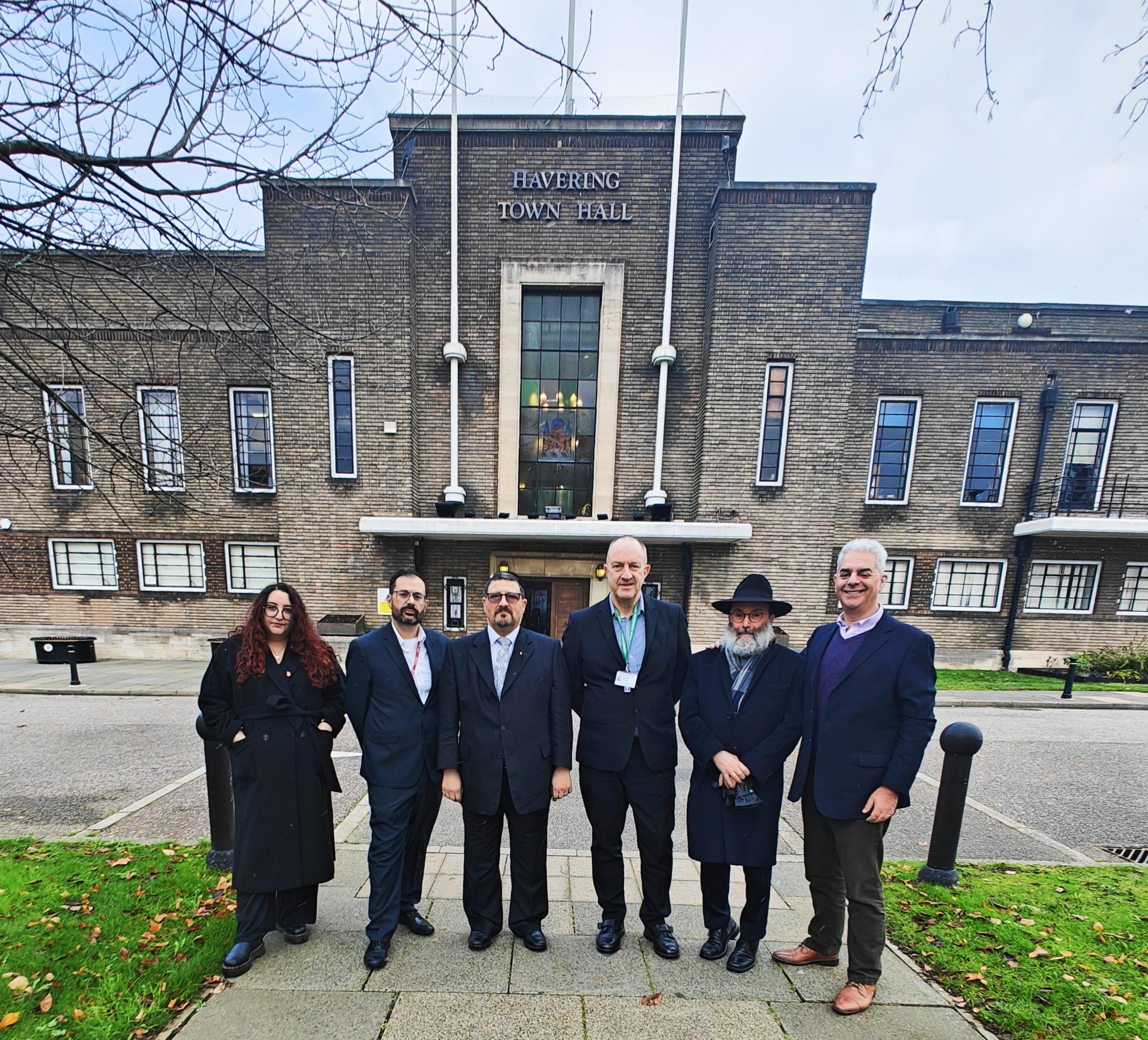 Jewish community leaders meet at the Havering Town Hall, Romford