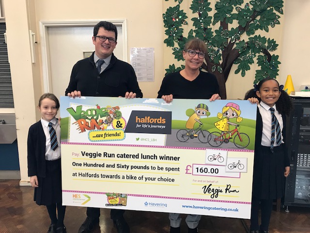 St Edward's School pupils receive £160 cheque to buy a new bike