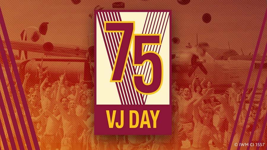 VJ Day 75 landscape banner