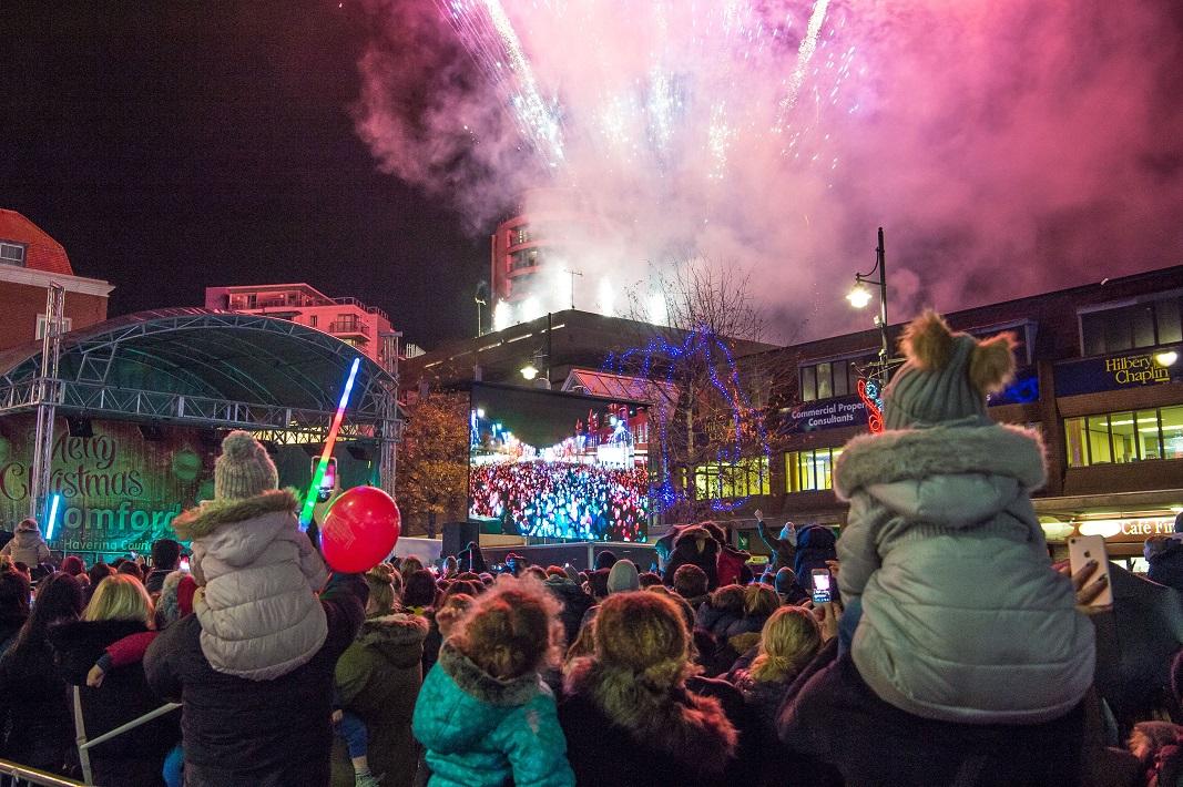 Town centre light switch-on