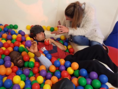 Yew Tree Centre - Playing in ball pit