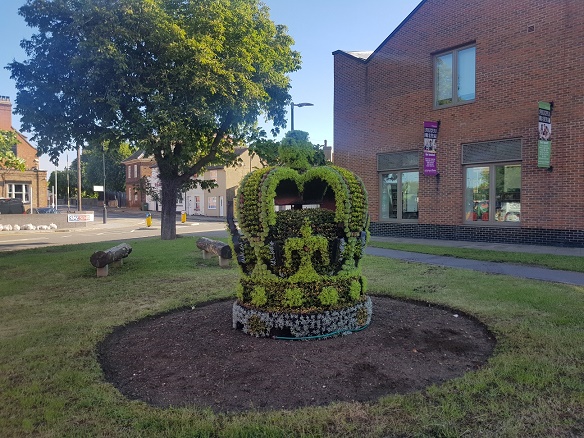 floral crowns brighten up the borough